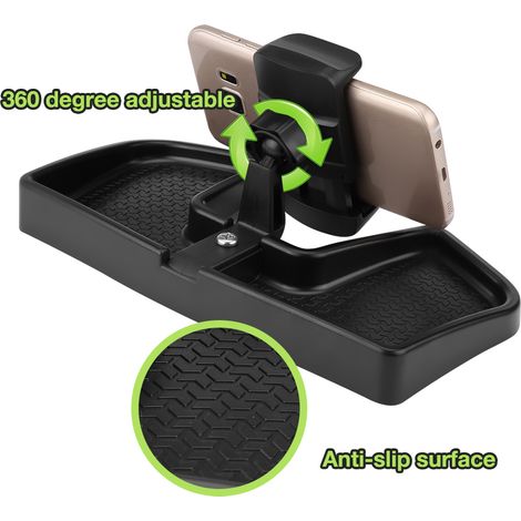 Support GPS 360° orientable pour téléphone, support de tableau de bord pour Jeep Renegade 2014-2017, fixation robuste (1/5)