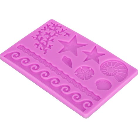 Moule à gâteau en silicone à motif marin pour fondant, chocolat et bonbons, accessoire de décoration.