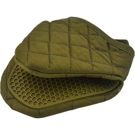 Gants de cuisine en silicone – Gants épais anti-brûlure pour la cuisine et le ménage (1 pièce, vert) (1/4)