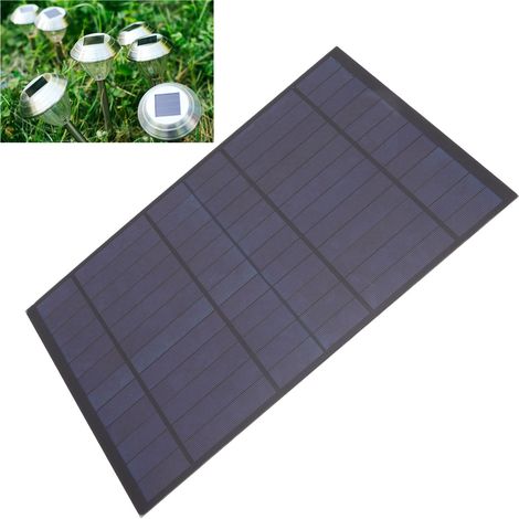 Panneau solaire 6V 10W en silicium polycristallin 1660mA, plaque de charge solaire pour le camping, la randonnée et l'alpinisme (1/5)