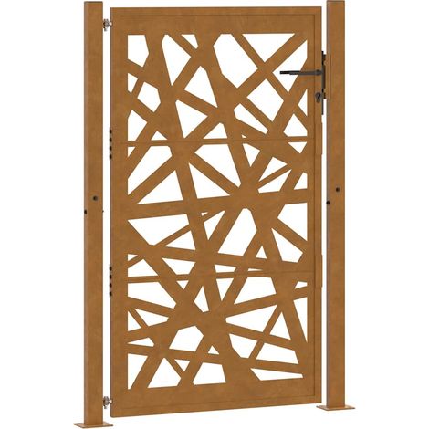 Portail de jardin - Portillons d'extérieur - Clôture de jardin acier résistant aux intempéries design lumière-JU1089 fr10229 - Maison La Vie (1/5)