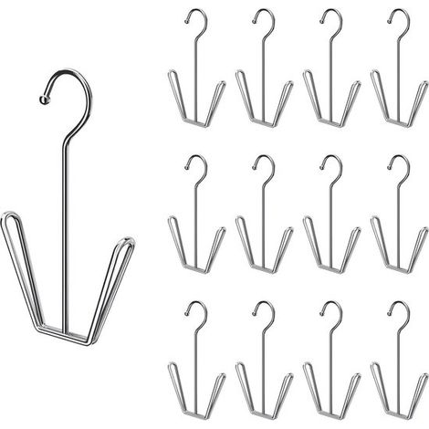 8 Schuhaufhänger aus Edelstahl – Doppelhaken – Hängeständer zum Trocknen von Schuhen (1/5)