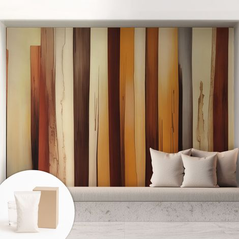Papier peint intissé décoratif avec colle pour salon chambre et bureau Installation rapide Texture abstraite 208x146 cm (1/5)