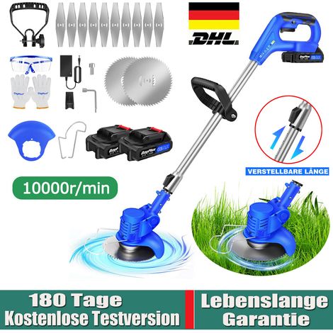 6000W Schnurloser Elektrischer Unkraut Rasenfresser Kantenschneider Rasentrimmer