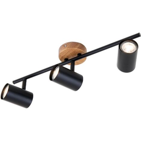 Pendelleuchte Schwenkbar Design by Kare GU10 35 W schwarz Metall-Holz Briloner
