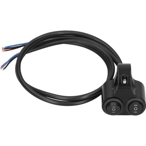 Interrupteur de phare moto monté sur guidon bouton OnOff 2 en 1 universel pour 12V ATV UTV