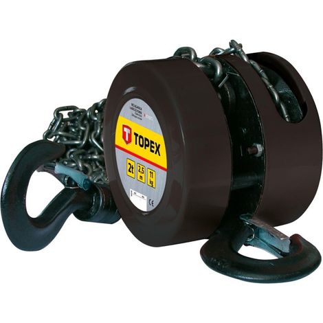 Polipasto de cadena de 2 t, 2,5 m