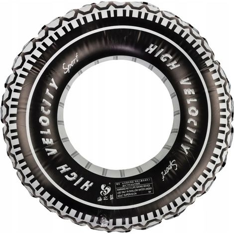 RUOTA GONFIABILE PER NUOTO IN ACQUA XXL 90 CM MATERASSO PNEUMATICO (1/5)