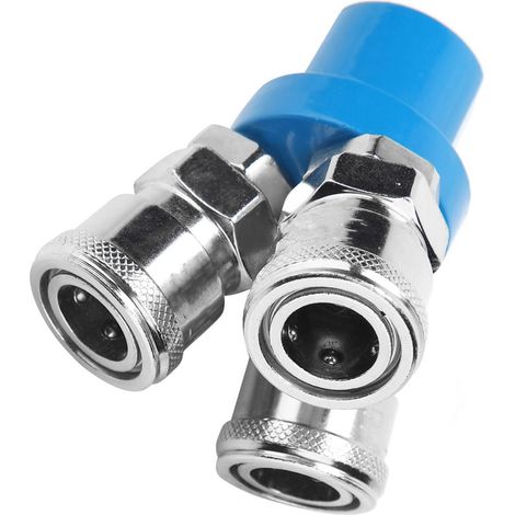 Connecteur de compresseur d'air pneumatique à raccord rapide de type japonais 1/4" C (3 voies)