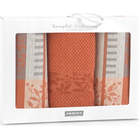 SET DI 3 PANNOIOLI DA CUCINA + ASCIUGAMANI