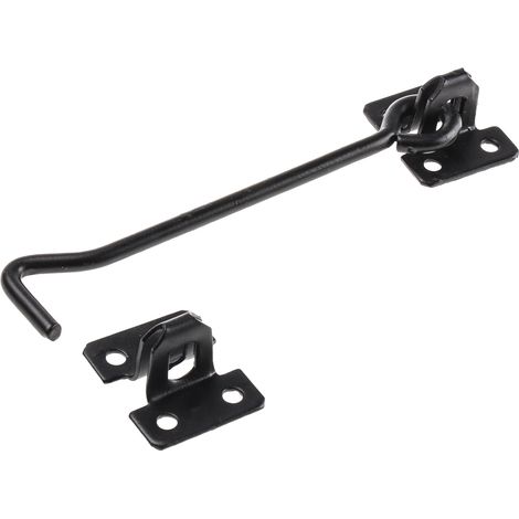 Rs Pro – Verrou à deux entrées en acier – Finition revêtement époxy – Non verrouillable – Crochet et agrafe faciles à installer