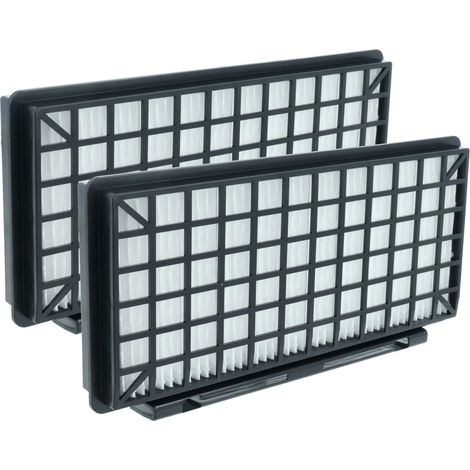 vhbw 2x Filtro reemplaza Bosch VZ 154 HFB para aspiradora - filtro Hepa negro blanco (1/4)