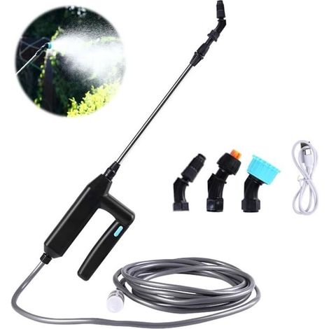 7.4V Electric Sprayer – 2-3 Hour Battery Life – 5m Hose with 3 Adjustable Nozzles – For Roof Cleaning and Precise Watering (1/5)