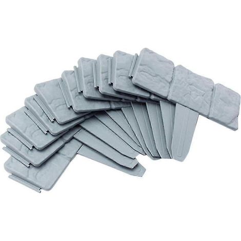 Bordures de jardin sans creuser, 20 pièces de 4,88 m (16 pi) pour l'aménagement paysager, clôture en plastique conforme à la loi (1/5)