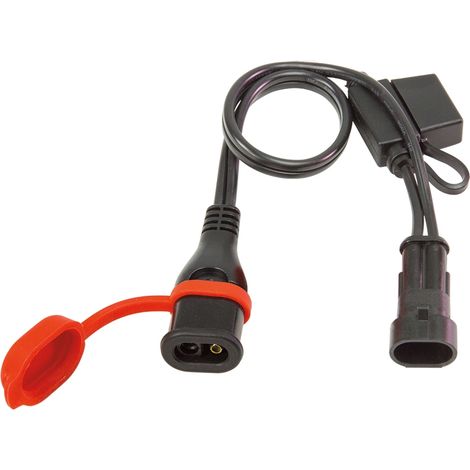 CABLE ÓPTIMO CON ENCHUFE PARA CONECTAR EL CARGADOR A LA TOMA DE CORRIENTE MV AGUSTA Y CONECTOR SAE (LONGITUD 30CM) (EL)