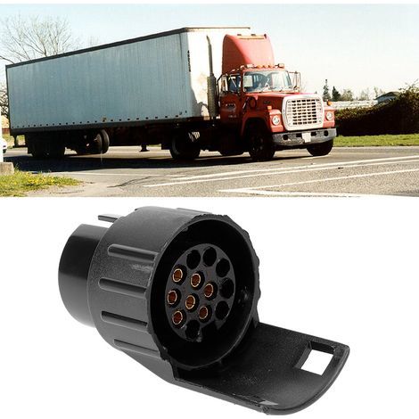 7- auf 13-poliger Anhängerstecker-Adapter für Lkw und Wohnwagen