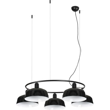 TATAWIN M metal 5L Colgante circular negro