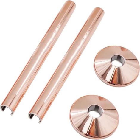Lot de 15 tuyaux décoratifs galvanisés pour améliorer la décoration de votre salle de bain (or rose) (1/5)