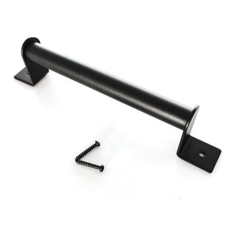 1 Poignée de portail, 23 cm, en acier au carbone, noir, pour porte coulissante et porte de grange (1/5)