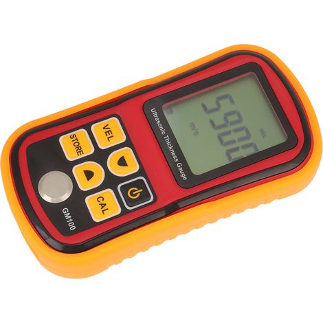 Jauge d'épaisseur à ultrasons, affichage numérique LCD 4 chiffres, mesure d'épaisseur 5 MHz GM100