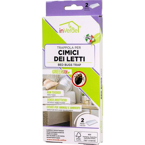 Trappola per Cimice dei Letti in Verde 2 Pezzi