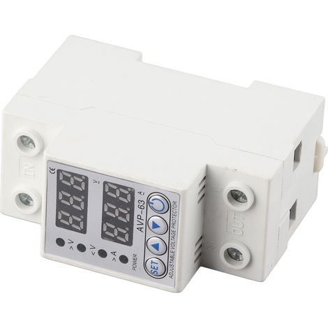 Disjoncteur 63A 2P 220V avec Protection Surcharge et Auto-Réenclenchement - Affichage Numérique (1/5)