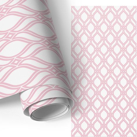 Klebefolie für Möbel - Möbelfolie - Selbstklebefolie - Kleiderschrank - Kommode - Schreibtisch - Rosa Eleganz 50x100 cm