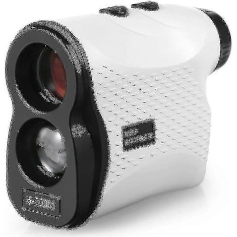 Télémètre de golf 500 m, mesureur de distance, testeur de vitesse, télémètre numérique, monoculaire télescopique de chasse (500 m, blanc) (1/5)