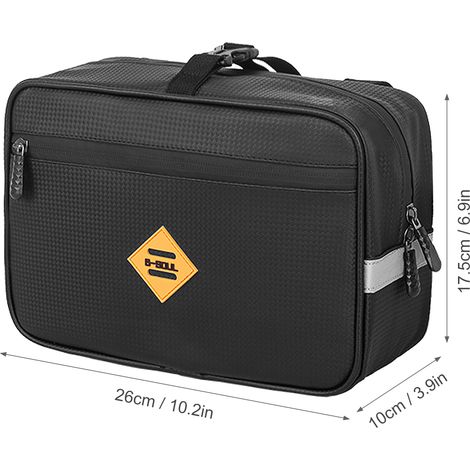Sac de support arrière de vélo étanche, 2 paquets de 4,5 l, sacoche de guidon de vélo pour moto électrique (1/5)