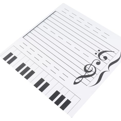 Tableau magnétique effaçable à sec pour la prise de notes, idéal pour les cours de musique, les professeurs de piano et de musique en salle de classe. Cadeau idéal pour l'enseignement de la musique. (1/5)