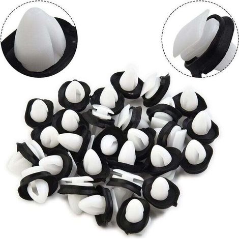 100pcs Agrafe Garniture Fixation Clip Panneau Joint Porte Pour Fiat Ducato 71728806,8565.43, 856543 (1/4)