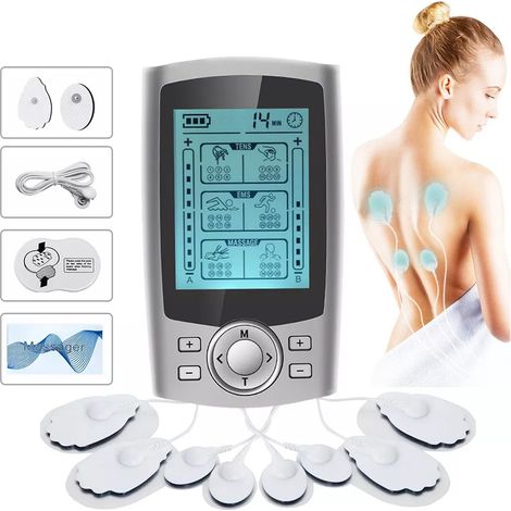 Electrostimulateur musculaire EMS 3 en 1 – 36 programmes de massage – 20 niveaux d'intensité – 10 électrodes réutilisables – Recharge USB-C (1/5)