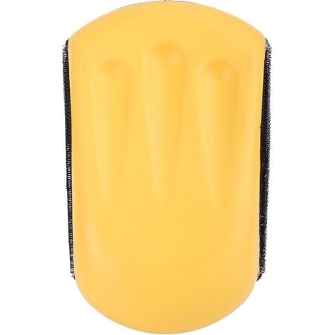 Bloc de Ponçage, Bloc de Ponçage en Mousse PU Souple, élastique, Crochet, Boucle, Taille Modérée, Outil de Ponceuse Manuelle Ergonomique pour Polir le Bois, éponges de Ponçage (5 pouces 125mm) (1/5)
