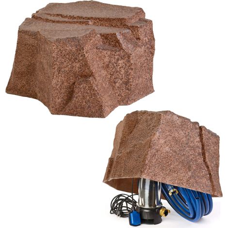 Faux rocher de jardin M-04 haut pour pompe 51 cm rouge (1/5)