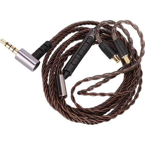 Câble de mise à niveau pour écouteurs 3.5mm/A2DC avec micro et contrôle filaire, compatible CKS1100, E40, E50, E70, LS200 (1/5)