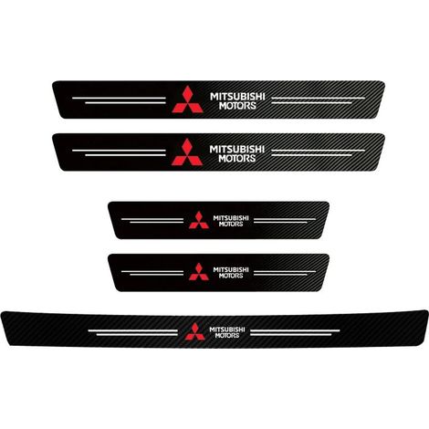 (Portières et coffre) 5 autocollants de protection anti-rayures pour seuils de portières Mitsubishi Eclipse,Lancer,Outlander,Pajero,ASX,Colt et Space (1/3)