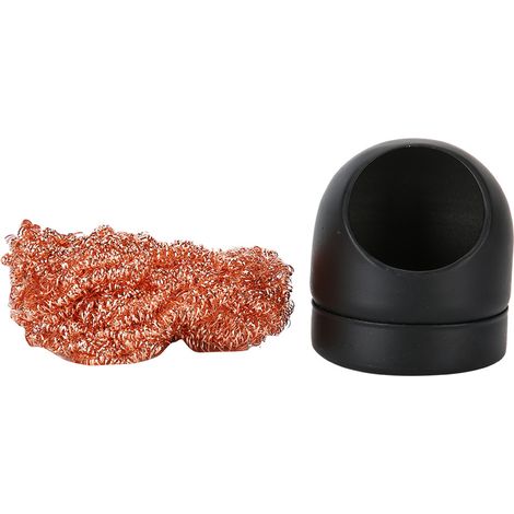 Nettoyeur de buses de soudure avec boules métalliques et support noir (1/5)