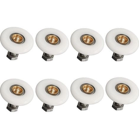 8x Duschtürrolle 19mm Ersatz Duschtürrolle für Badezimmer