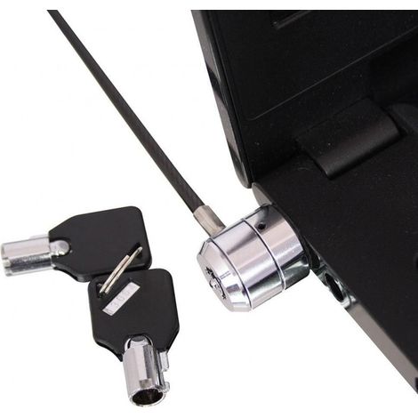 LINDY 20945 DIEBSTAHLSICHERUNGS-KABEL 2 FÜR NOTEBOOK SILBER