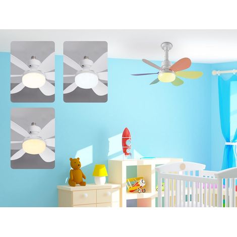 Deckenventilator, 40 Watt, 520 mm Durchmesser, mit Beleuchtungs- und Belüftungsfunktion, drei Belüftungsstufen (1 Stück). (1/4)
