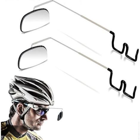 Lot de 2 rétroviseurs pour lunettes de cyclisme. rétroviseur grand angle réglable à 360°. accessoires de vélo (1/4)