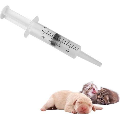 Seringue Plastique Pour Animaux, Réutilisable Seringue D'alimentation Pour Animaux De Compagnie Seringue Alimentaire Distributeur De Médicaments Outil D'alimentation Pour Chiens Chiots Chat (1/5)