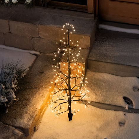 esotec Frei gestaltbarer Solar Weihnachtsbaum mit 200 warmweißen LEDs 103417 (1/5)