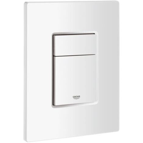 Plaque externe GROHE Skate Cosmopolitan, bouton blanc (1/3)