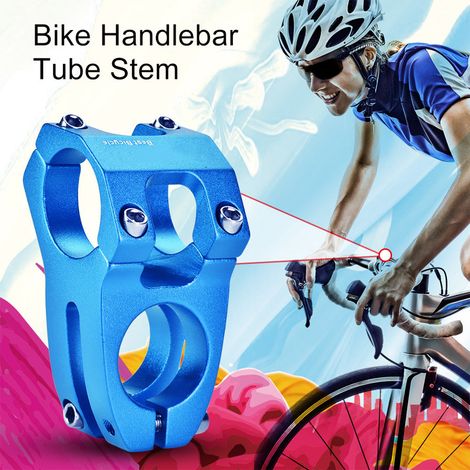 Potence de Vélo de Montagne en Alliage d'Aluminium 31,8mm, Accessoire Fixe pour Guidon (Bleu) (1/5)