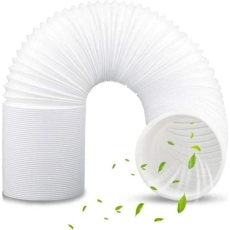 Schlauch für mobile Klimaanlagen, 150 mm x 1,5 m, Abluftschlauch für Klimaanlagen, flexibler PVC-Abluftschlauch für mobile Klimaanlagen