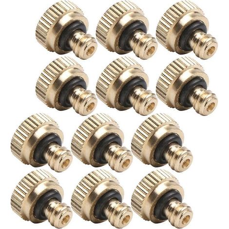 Misting Sprinkler Nozzle Stainless Steel Misting Sprayer Outdoor Use 1.00X1.00X1.00CM Durable 12Set (1/4)