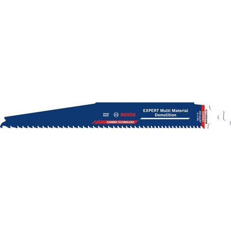 BOSCH Säbelsägeblatt Wood Metal Demolition S 1167 XHM Länge 225 mm Breite 25 mm5 mm S-Schaft 3 Stück / Karte