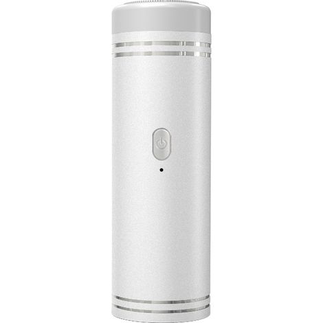 Rasoir électrique sans fil, rasoir portable pour homme, rasoir de voyage, tondeuse à cheveux et à barbe rechargeable par USB, lavable (argenté) (1/5)