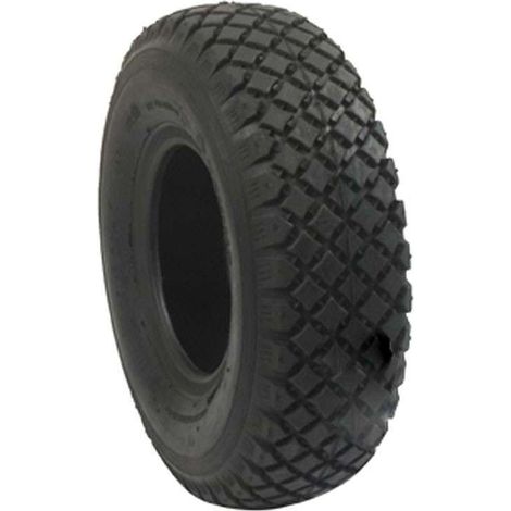 Jardiaffaires – Pneu 4 Plis 410/350-4 pour tondeuse autoportée – Montage avec chambre à air – Usage motoculture – Dimensions spécifiques